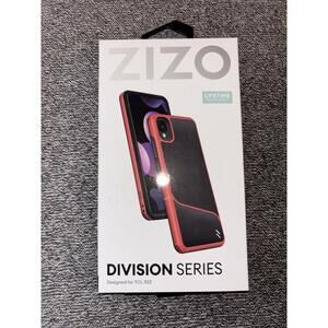 ZIZO DIVISION Series TCL 30 Z Case - Black &‎ Red Phone Case.